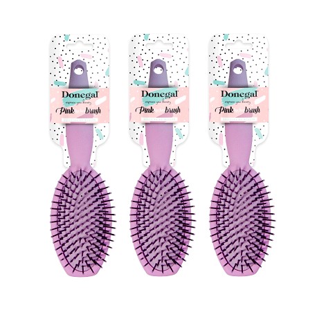 Donegal PINK LYCHEE Hair Brush No 1273