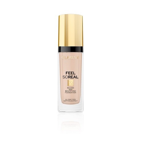 Claresa FEEL SO REAL Second Skin Beautifying Foundation No 05 Deep-Medium (34g)