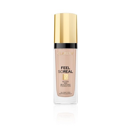 Claresa FEEL SO REAL Second Skin Beautifying Foundation No 06 Tan (34g)