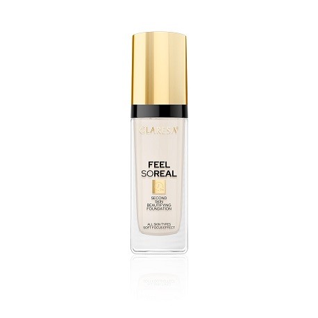 Claresa FEEL SO REAL Second Skin Beautifying Foundation No 01 Fair-Light (34g)