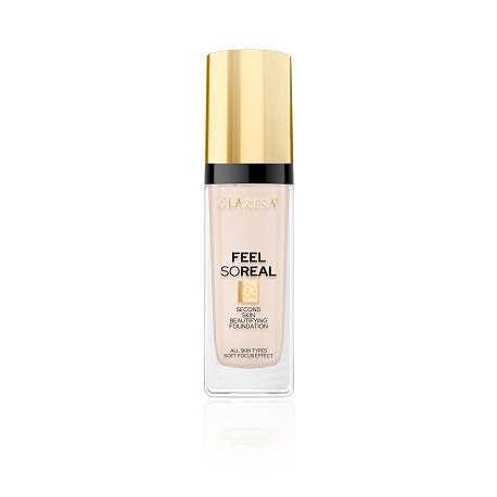 Claresa FEEL SO REAL Second Skin Beautifying Foundation No 03 Light-Medium (34g)