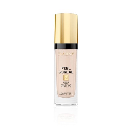 Claresa FEEL SO REAL Second Skin Beautifying Foundation No 04 Medium (34g)