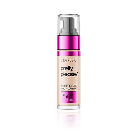 Claresa PRETTY, PLEASE! Satin Matt Finish Foundation No 04 Medium (33g)
