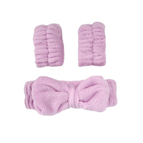 Donegal Soft Headband & Wristband Skincare Set (3pcs) (6058)