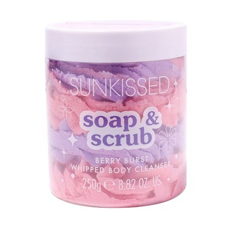 Sunkissed Soap & Scrub Whipped Body Cleanser Berry Burst 250g