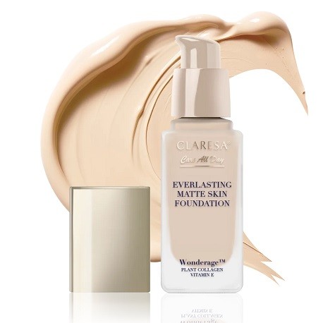 CLARESA Care All Day Everlasting Matte Skin Foundation 03 Vanilla (32ml) 24H Full Coverage & Care