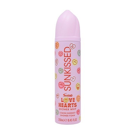Sunkissed x Love Hearts Lemon Sherbet Shower Foam 250ml