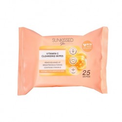 Sunkissed Skin Vitamin C Cleansing Wipes Face & Body Makeup Remover (25pcs)