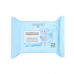 Sunkissed Skin Hyaluronic Acid Cleansing Wipes Face & Body Makeup Remover (25pcs)