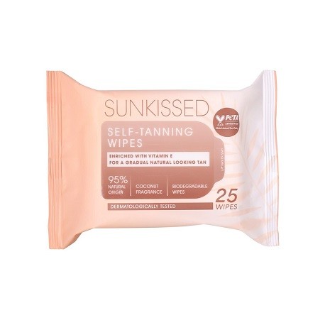 Sunkissed Self-Tanning Wipes Face & Body (25 Pcs)