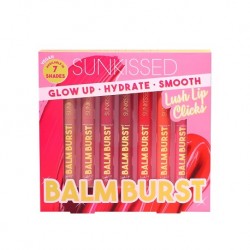 Sunkissed Balm Burst Lush Lip Clicks Gift Set 7 Pack Hydrating Lip Balm (7x2g)