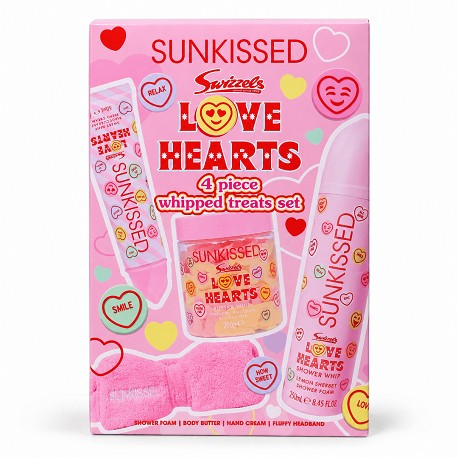 Sunkissed x Love Hearts 4 Piece Whipped Treats Set 510ml
