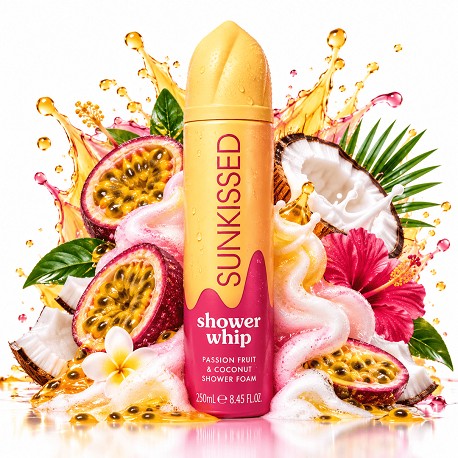 Sunkissed Passion Fruit & Coconut Shower Whip Shower Foam 250ml