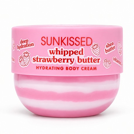 Sunkissed Whipped Collection Strawberry Butter Hydrating Body Cream 270g