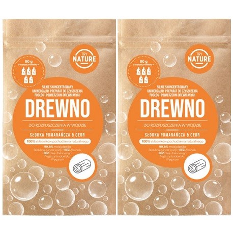 Try Nature Υπερσυμπυκνωμένο Καθαριστικό Δαπέδων Και Ξύλινων Επιφανειών (80g)