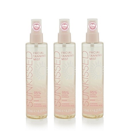 Sunkissed Clear Facial Tanning Mist 95% Natural Ingredients "Clean Ocean Edition" 125ml