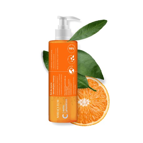 Miraculum Astaplankton Vitamin C Face Cleansing & Make-Up Removing Gel 200ml (All Skin Types)